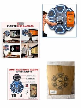 Bluetooth Smart Music Boxing Machine - Blue LED